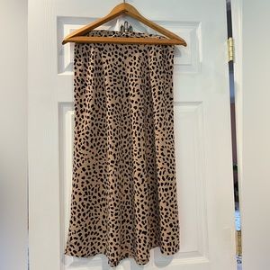 Sanctuary Midi Skirt Animal Print Size Medium